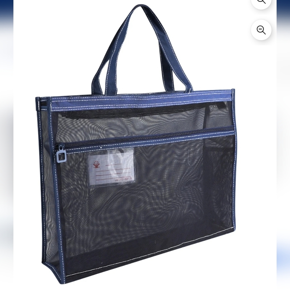 Navy‎ Mesh Tote Bag